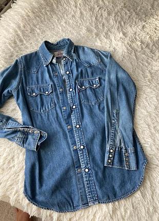 Сорочка жіноча джинсова levi's синя xs