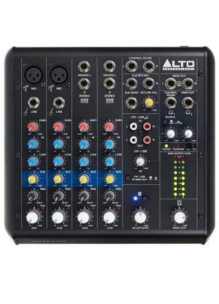 Аналоговый микшерный пульт с usb и bluetooth alto professional truemix 600