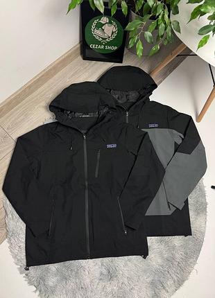 Вітрівка чоловіча patagonia gore-tex чорна