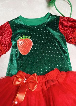 Карнавальный костюм клубничка 🍓 5