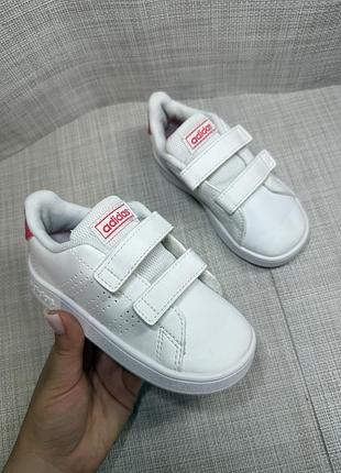 Кроссовки на липучке adidas оригинал девочка