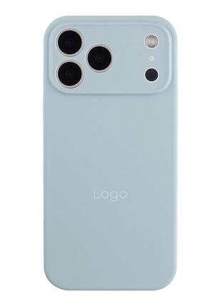 Чохол silicone case full size with frame для iphone 18 pro 58.sky blue