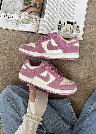 Nike sb dunk low white pink 3
