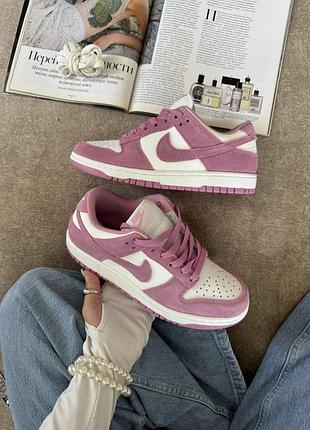 Nike sb dunk low white pink 4