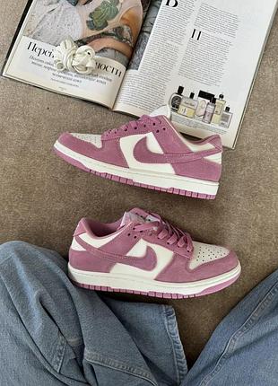 Nike sb dunk low white pink 5