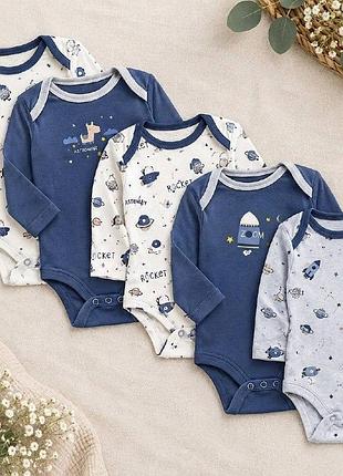 Боді з довгим рукавом mothercare до 3,4кг.
