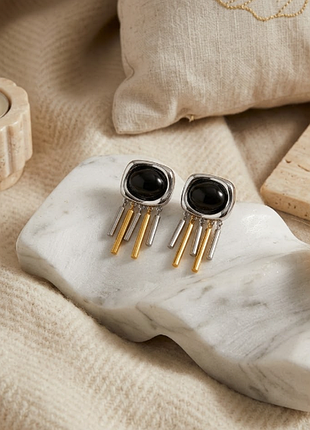 Серьги с подвесками нержавеющая сталь stainless steel