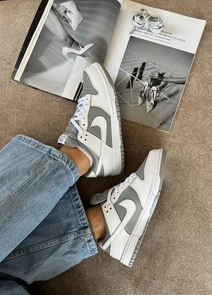 Nike dunk low white grey