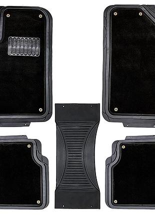 Килимки зима літо black 5шт elegant 215016 на заклепках