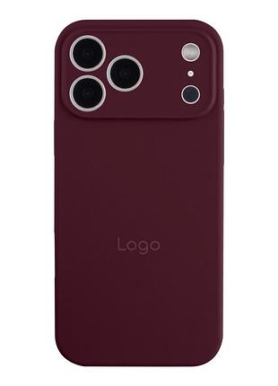 Чохол silicone case full size with frame для iphone 18 pro 73.plum