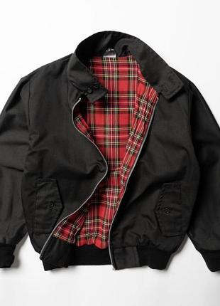 Куртка чоловіча harrington бомбер чорна