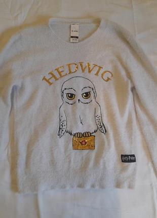 Светр для підлітків harry potter hedwig пухнастий