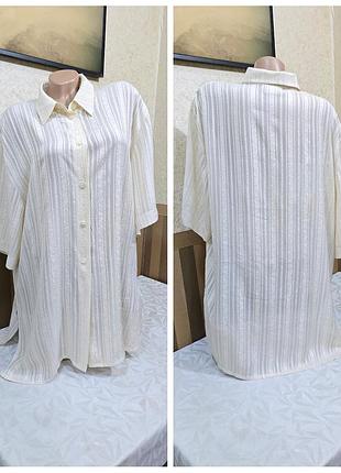 Шовкова сорочка з вишивкою. bianco.