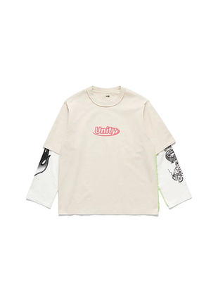Heron preston x h&m h2 unity double layer t-shirt