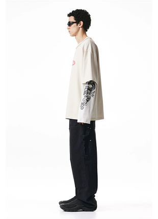 Heron preston x h&m h2 unity double layer t-shirt 4