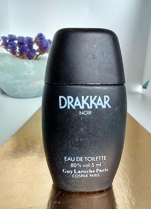 Drakkar noir guy laroche миниатюра 5мл оригинал, vintage