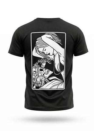 Тактическая футболка selion love black тр6936