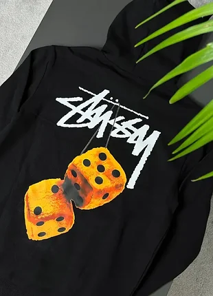 Худі stussy fuzzy dice yellow 3