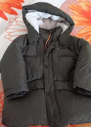 Пуховик для хлопчика zara хакі, розмір 104