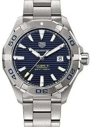 Часы Tag heuer aquaracer callibre 5 automatic темно-синий