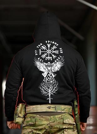 Милитари худи crop voron вт5291