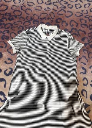 Коротка сукня жіноча zara в смужку, розмір m/l