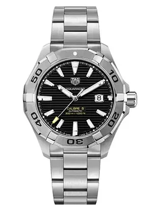 Годинник tag heuer aquaracer calibre 5 automatic темно-синій