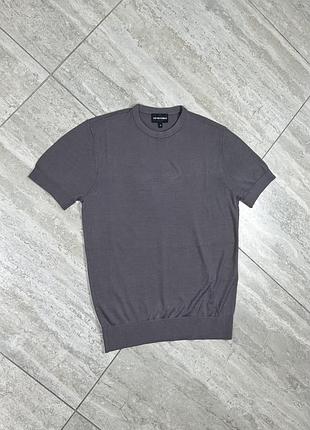 Emporio armani  silk t-shirt size xs футболка