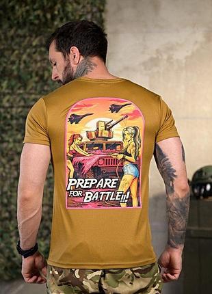 Тактическая потоотводящая футболка battle coyot пп4648