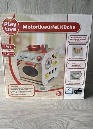 Playtive motorikwürfel küche — це дитячий дерев'яний бізікуб