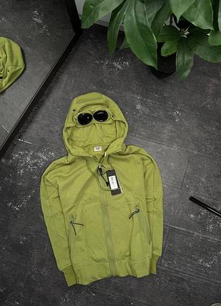 🫒 оливкове zip худі c.p. company з лінзами.