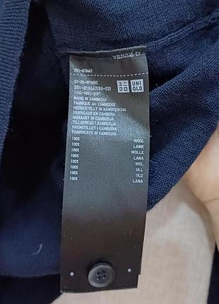 Шерстяна кофта на гудзиках uniqlo 4