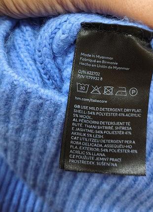 H&m кофта з вмістом вовни h&m p. l 7