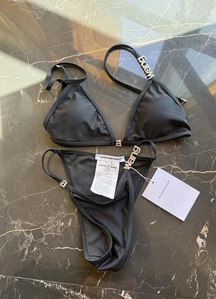 Купальник ліф та плавки чорний alexander wang