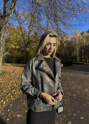 Куртка з еко шкіри