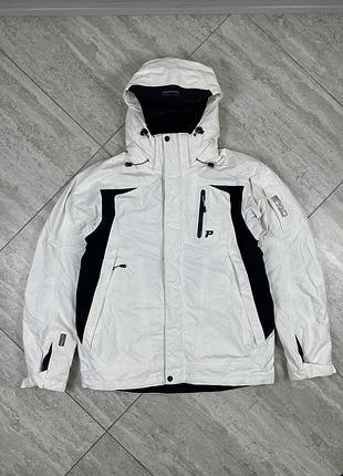 Peak performance gore-tex waterproof recco men's ski jacket white size m куртка ветровка горнолижна