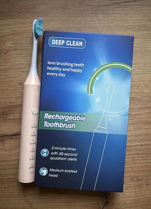 Зубна щітка електрична deep clean рожева