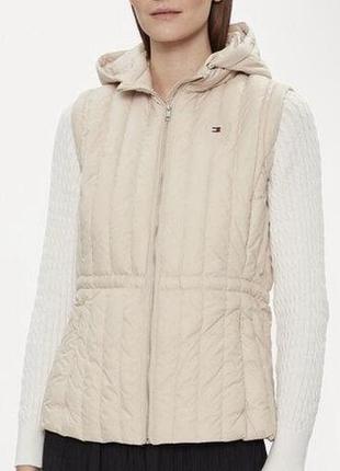 Жилетка жіноча tommy hilfiger пухова classic beige