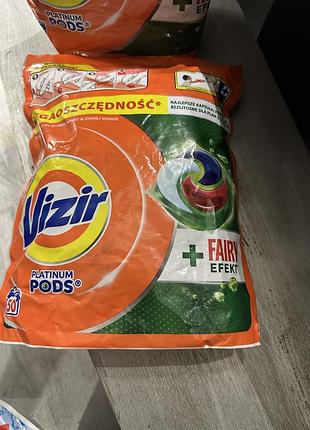 Капсули для прання vizir platinum pods 3