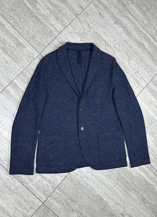 Harris wharf london men’s cotton/wool blend two button blazer jacket size 50 піджак жакет блейзер