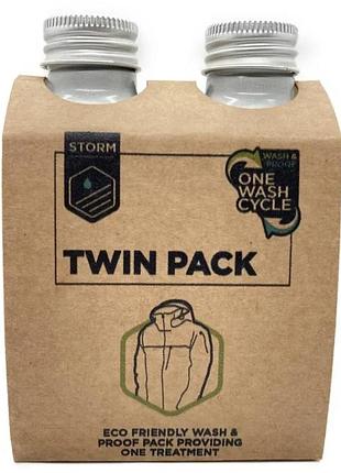Набор для стирки и пропитки одежды storm apparel proofer twin (wash in) 75ml