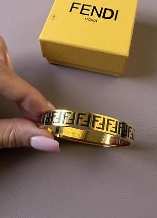 Браслет для жінок fendi золотистий