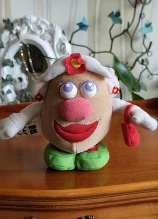 Винтажная мягкая игрушка миссис картофельная голова / mrs. potato head playskool hasbro 1999