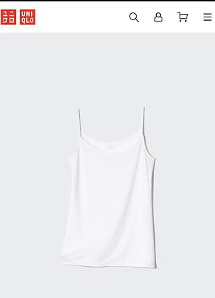 Бесшовная маечка uniqlo р. м