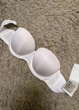 Бюстгальтер з пушапом на кісточках без бретелей h&m 70/b