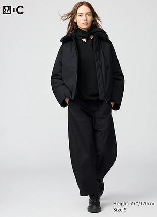 Брюки жіночі uniqlo barrel leg чорні l