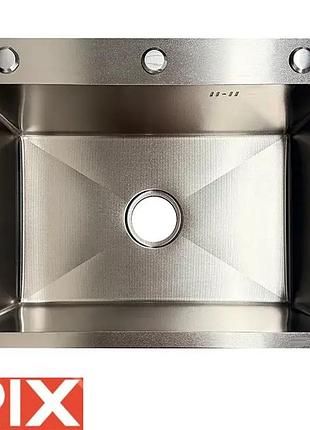 Кухонная мойка rix decor micro ss color 5545 3.0x0.8 из нержавеющей стали