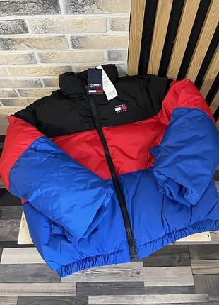 Куртка жіноча tommy hilfiger зимова різнокольорова