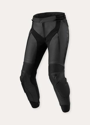 Rev'it xena 3 womens leather motorcycle riding pants black  size 42 штани шкіряні мотоштани