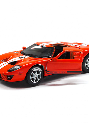 Детская модель машинки ford gt 2006 kinsmart kt5092w инерционная, 1:36 red
